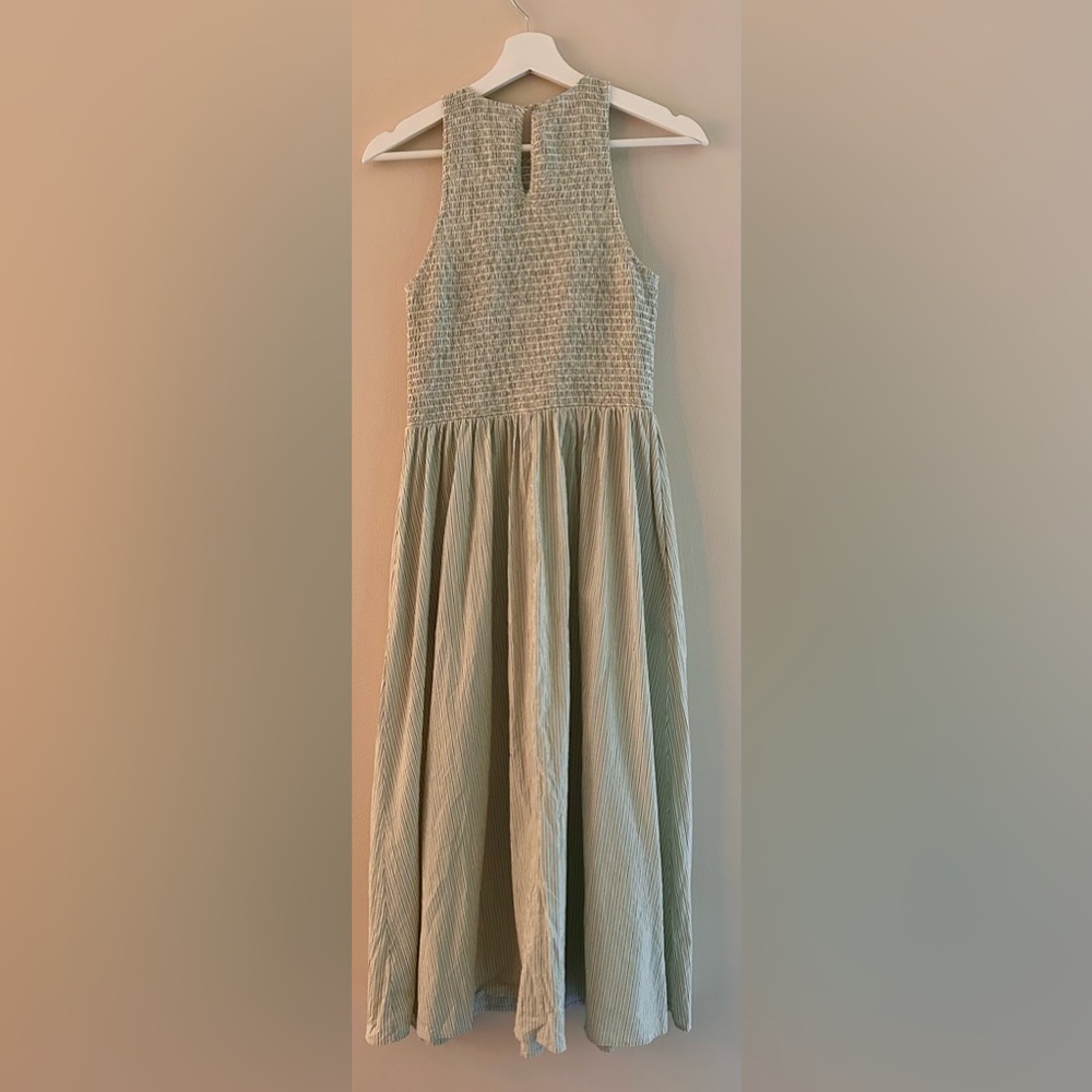 Madewell Light Gray Midi Dress - Picture 4 of 9